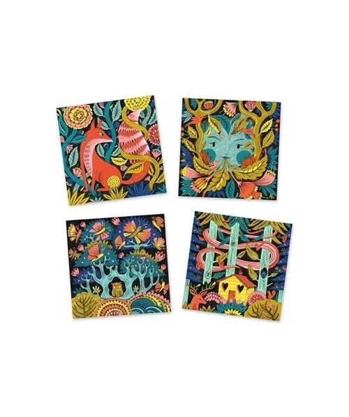 Djeco - Kit créatif - Foret Fantastique -coloriage 3D - 7 ans+