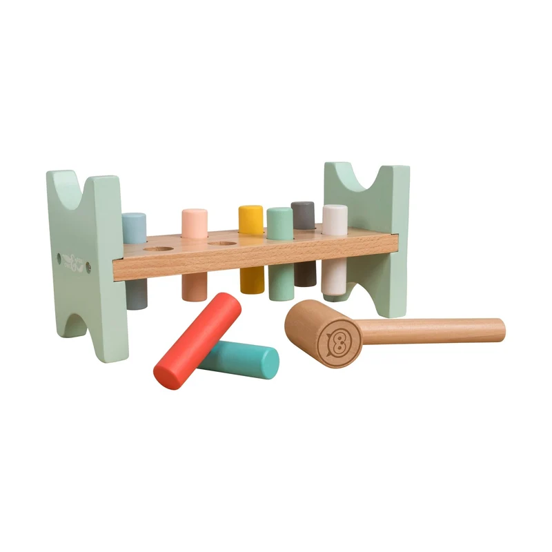 Banc à marteler en bois FSC® pour enfant dès 1 an