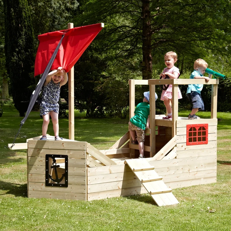 Cabane enfant bateau pirate en bois FSC® GALLEON