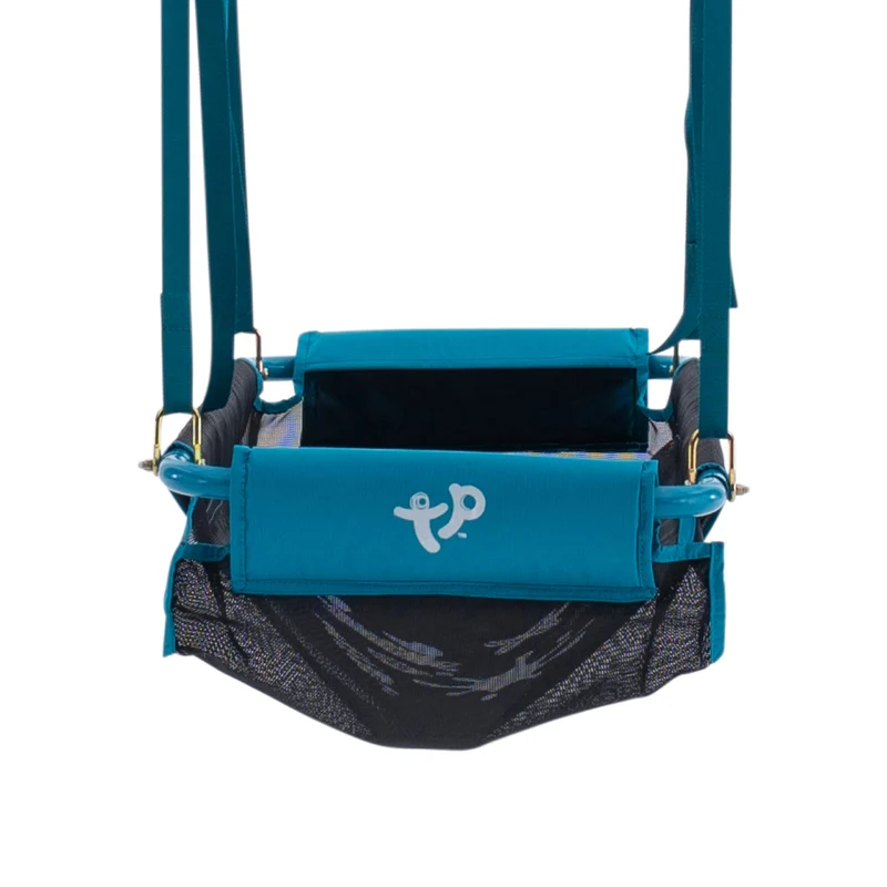 Balançoire bateau pirate 2 enfants pour portique bois - sans fixation - noir et bleu