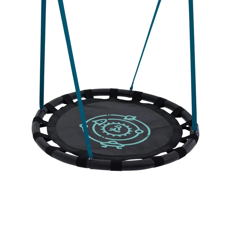 Balançoire nid d'oiseau D85 cm pour portique H190-250 cm noir et bleu