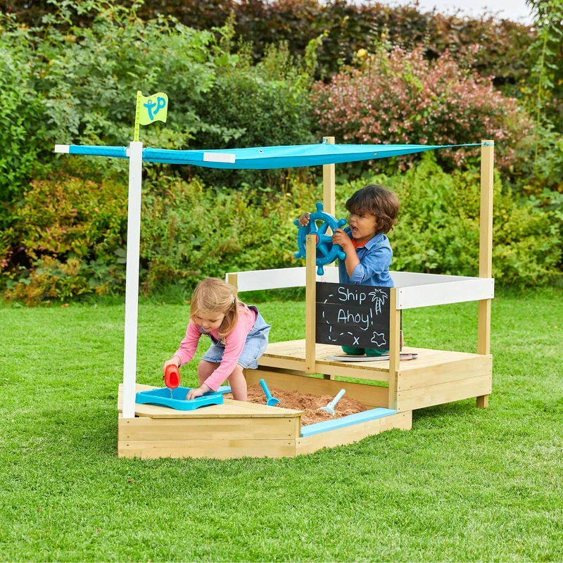 Bac à sable enfant bateau pirate AHOY bois FSC®