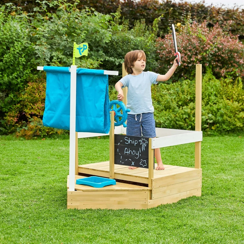 Bac à sable enfant bateau pirate AHOY bois FSC®
