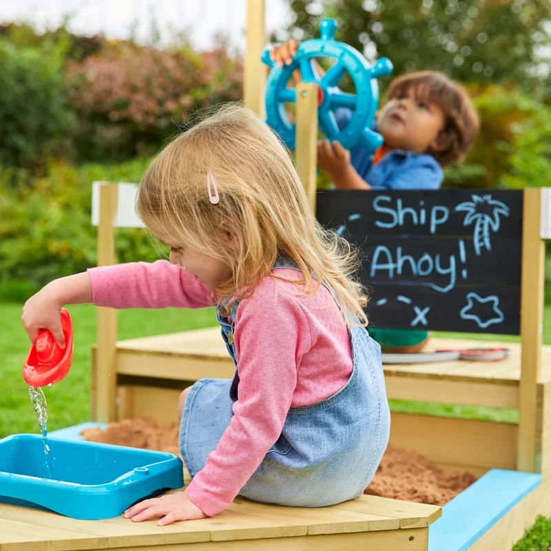 Bac à sable enfant bateau pirate AHOY bois FSC®