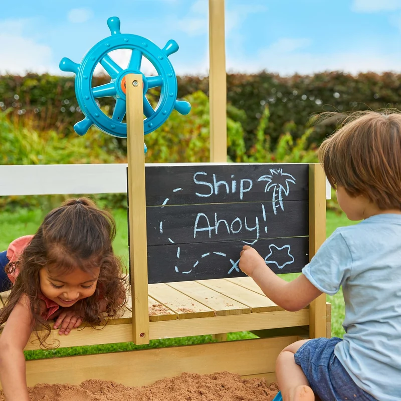 Bac à sable enfant bateau pirate AHOY bois FSC®