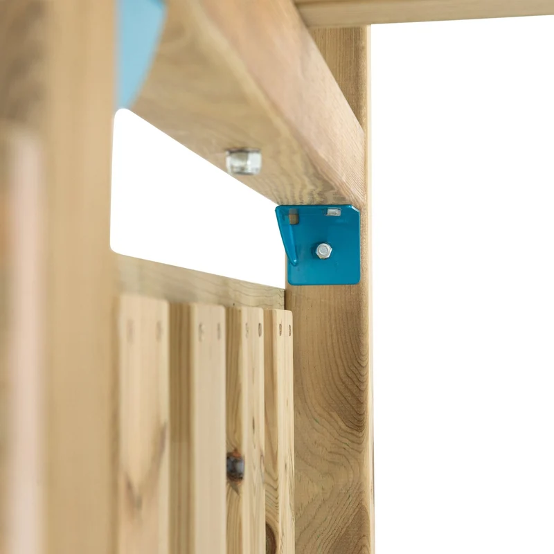 AIre de jeux pont de singe, 2 balançoires et toboggan - bois FSC® - TAMARIN SKYWOOD