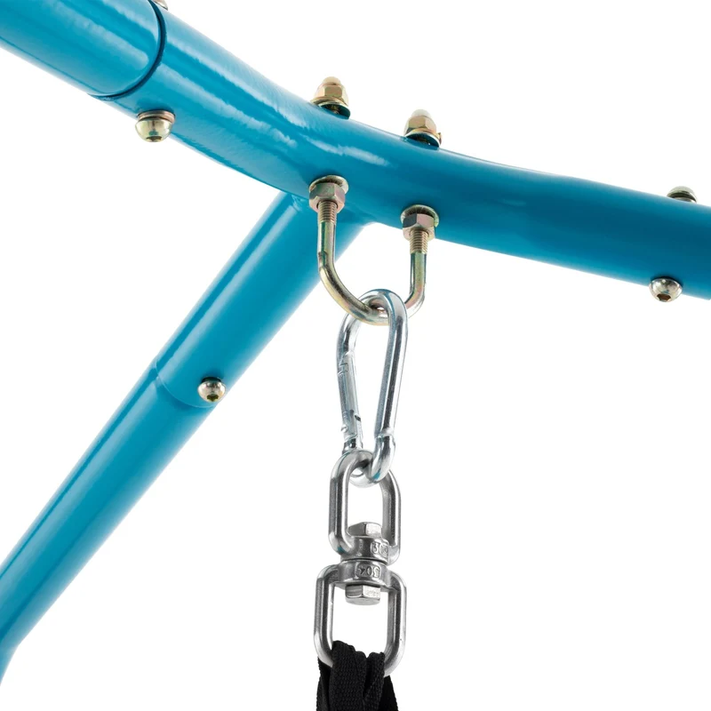 Balançoire tente OVNI bleu avec structure