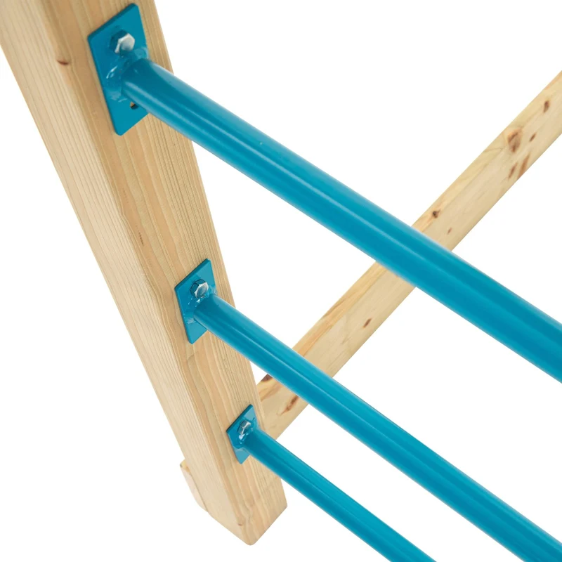 AIre de jeux toboggan et pont suspendu - bois FSC® - H270 cm - CITRONNIER SKYWOOD
