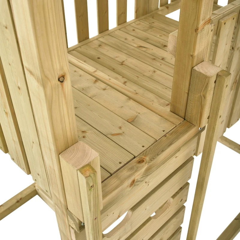 Aire de jeux tour avec toboggan - bois FSC® - H306 cm - KINGSWOOD