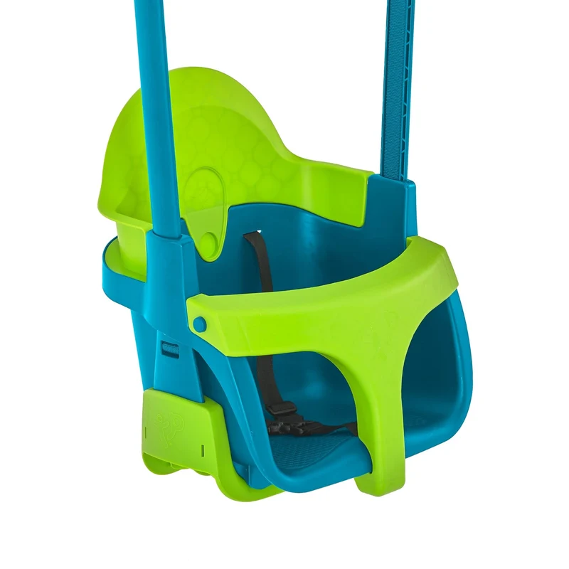 Aire de jeux avec siège bébé, balançoire et toboggan - bois FSC® - H306 cm - KINGSWOOD