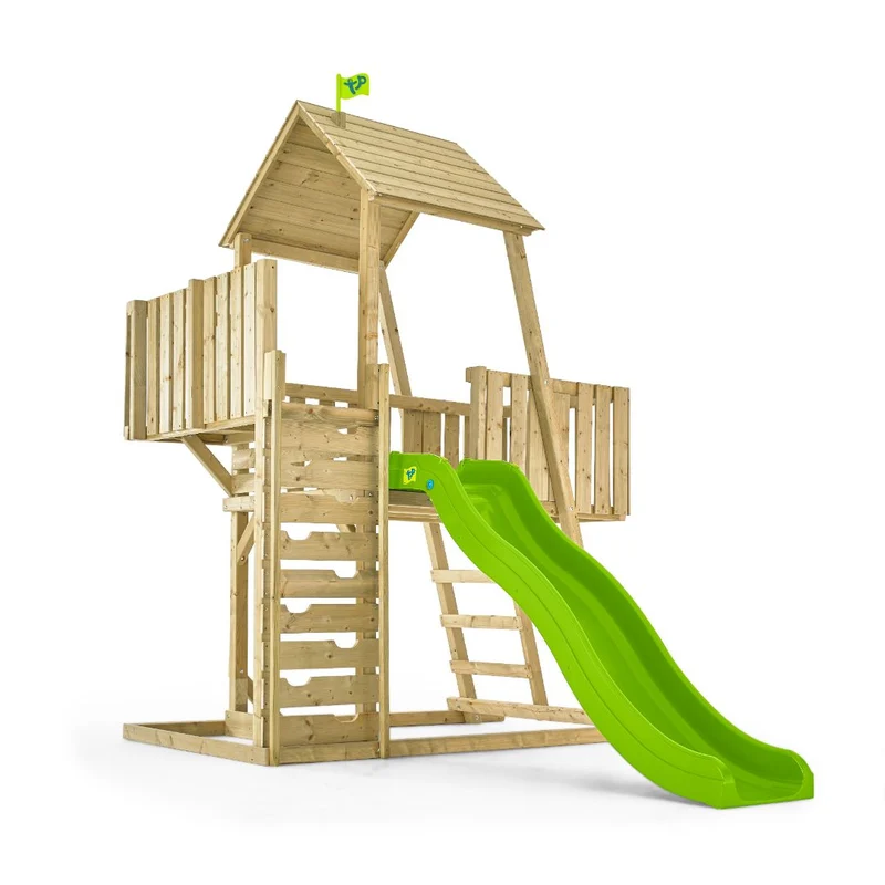Aire de jeux tour avec toboggan - bois FSC® - H306 cm - KINGSWOOD