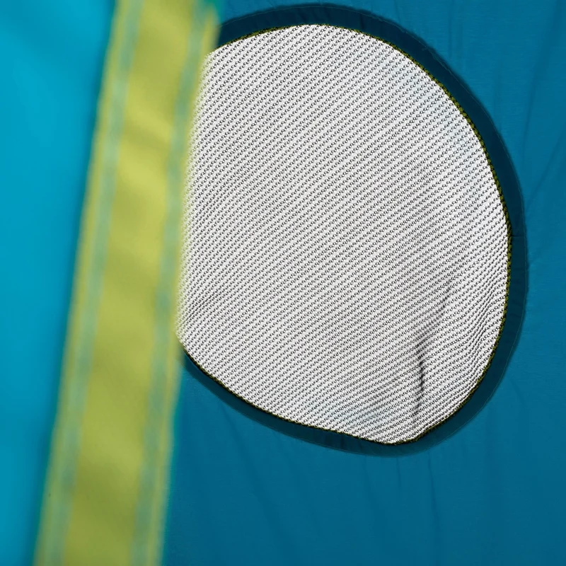 Balançoire tente enfant OVNI H190-250 cm bleu
