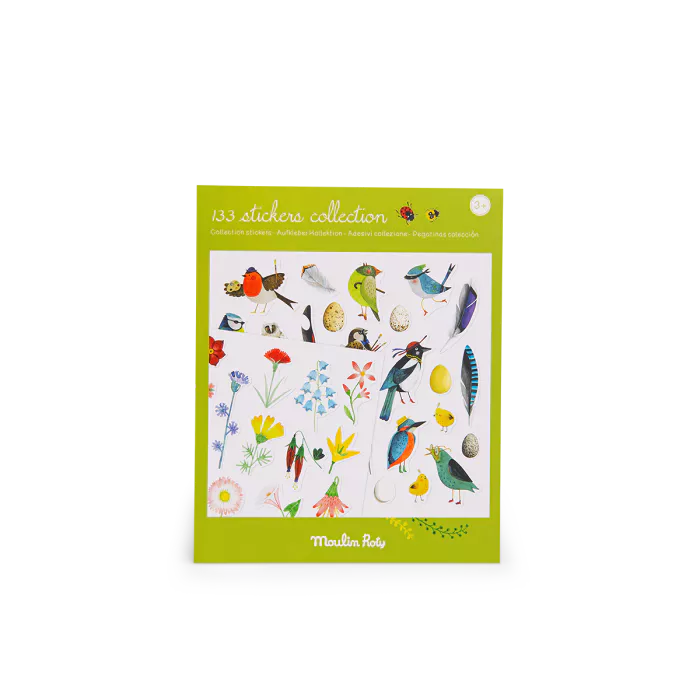 Moulin roty -Le jardin du moulin - Pochette stickers - Le botaniste - 3 ans +