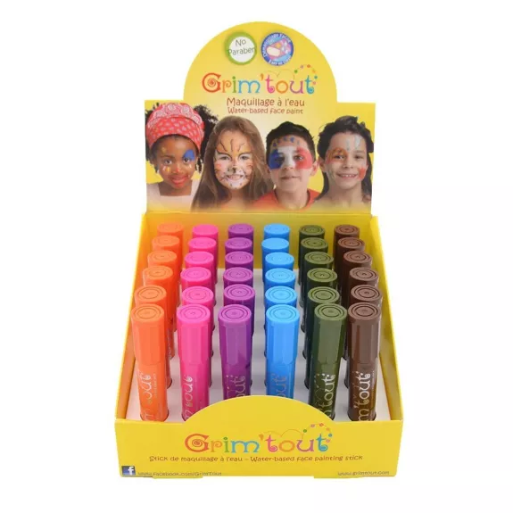 Sticks de Maquillage de Fête Assortiment Arc-en-Ciel - grim'tout - 2ans +