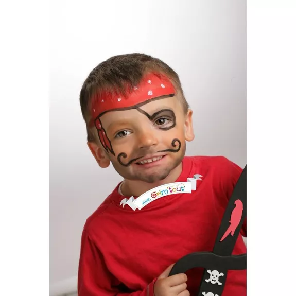 Palette de Maquillage de Fête 4 couleurs x 4 ml - pirate - carnaval - Grim'tout - 2 ans+