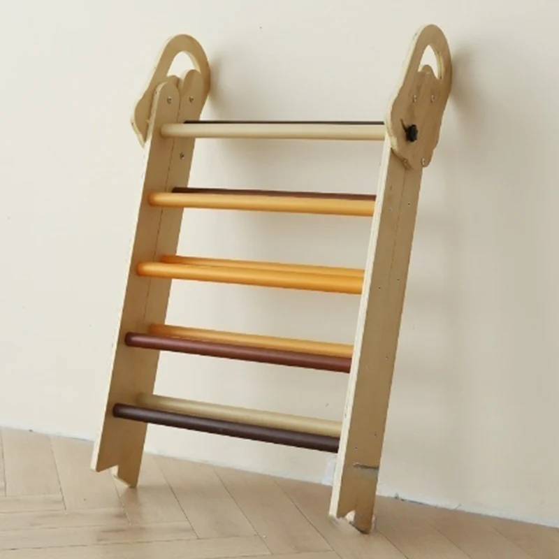 Montessori Kletterset aus Holz – Klappbares Dreieck, Rutsche & Bogen