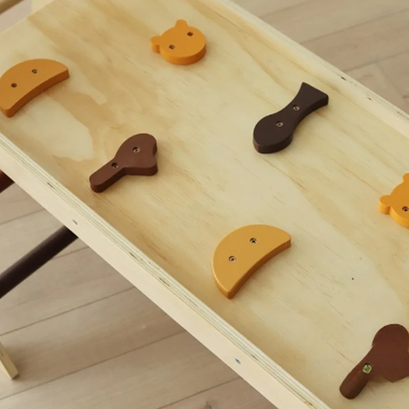 Montessori Kletterset aus Holz – Klappbares Dreieck, Rutsche & Bogen