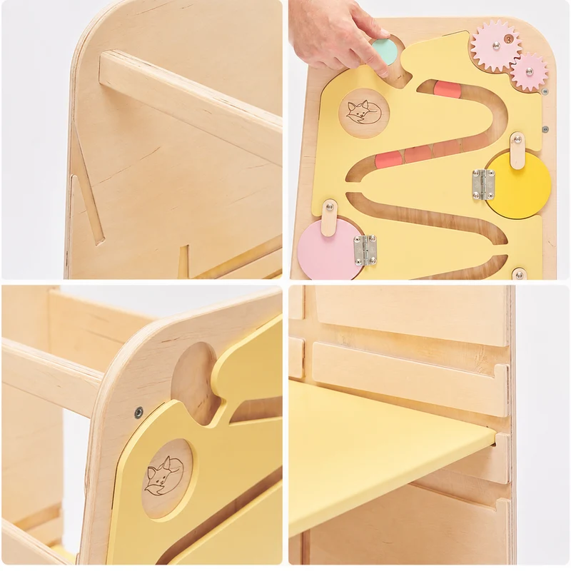 Montessori 5-in-1 Lernturm & Busy Board Station