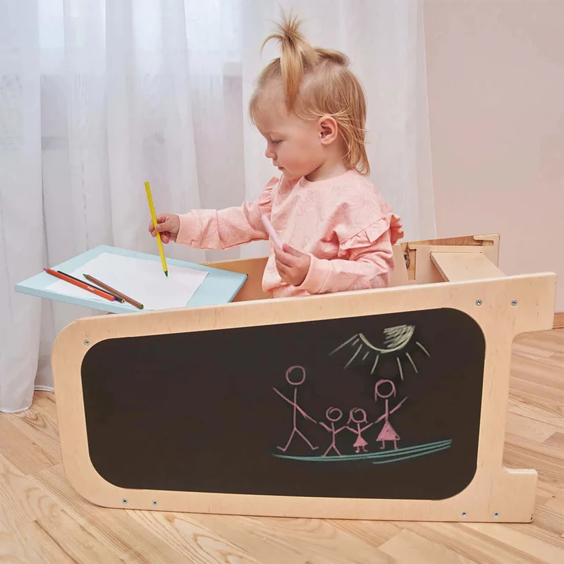 Montessori 5-in-1 Lernturm & Busy Board Station
