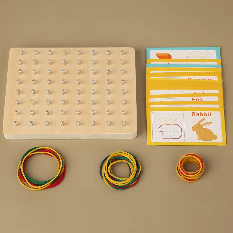 Montessori Kreatives Holz Geoboard