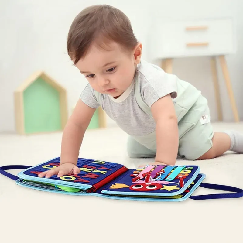 Montessori Busy Board/Quiet Book 8-seitig – Dinosaurier