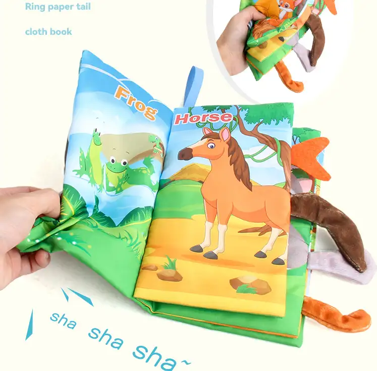 Montessori Baby Stoffbücher- Sensorik Spielzeug