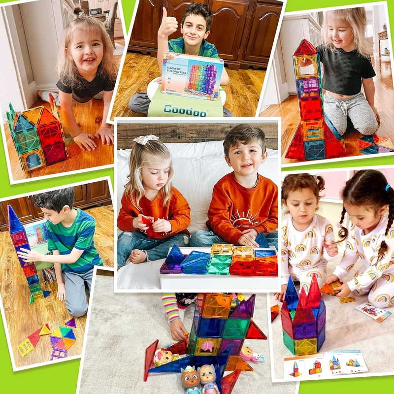 Montessori Magnetbausteine – Konstruktions-Lernset