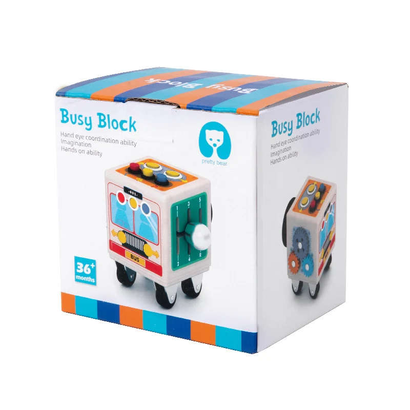 Montessori Busy Bus – Analogschalter & Feinmotorik