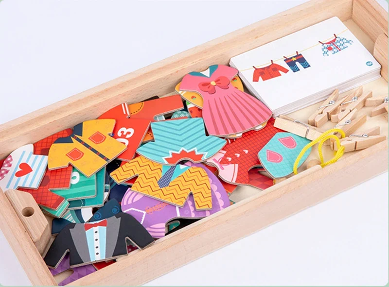Montessori Anzieh-Puzzle – Motorikspiel & Lernspielzeug