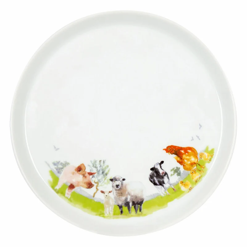 Konitz - Assiette plate - Animaux de la ferme 🧒18 mois+