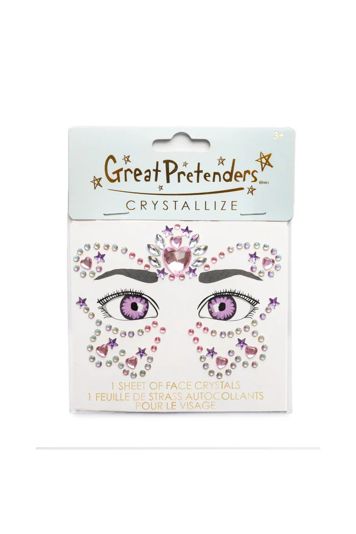 Great Pretenders - Strass autocollants visage - Butterfly Princess- 2 ans +