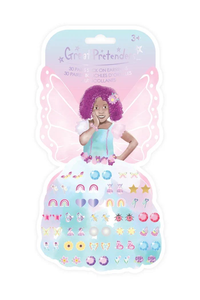 Great Pretenders - Set de 30 boucles d'oreilles autocollantes - Princesse Azaria -2 ans+