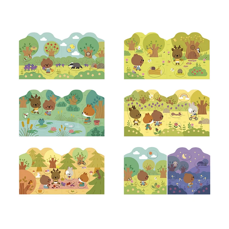 Janod - Cahier de stickers - La fôret - 18 mois+