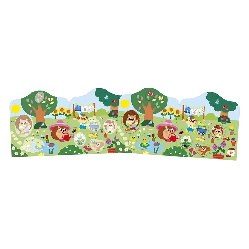 Janod - Cahier de stickers et décor le Jardin - 18 mois+