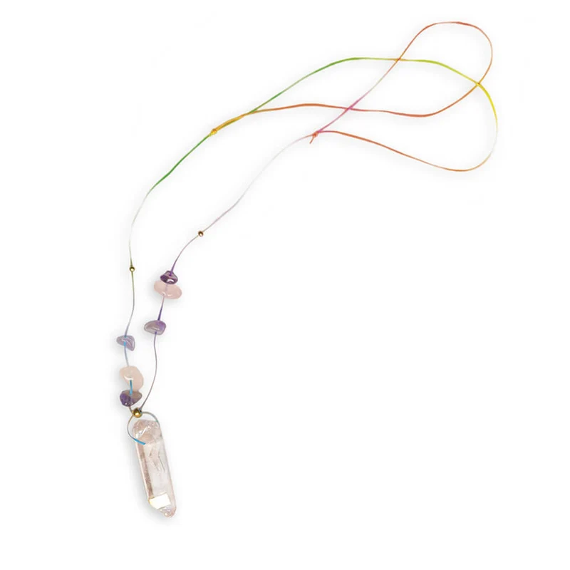 Janod - 16 Bijoux pierres Porte-bonheur à créer - kit créatif - 6 ans+