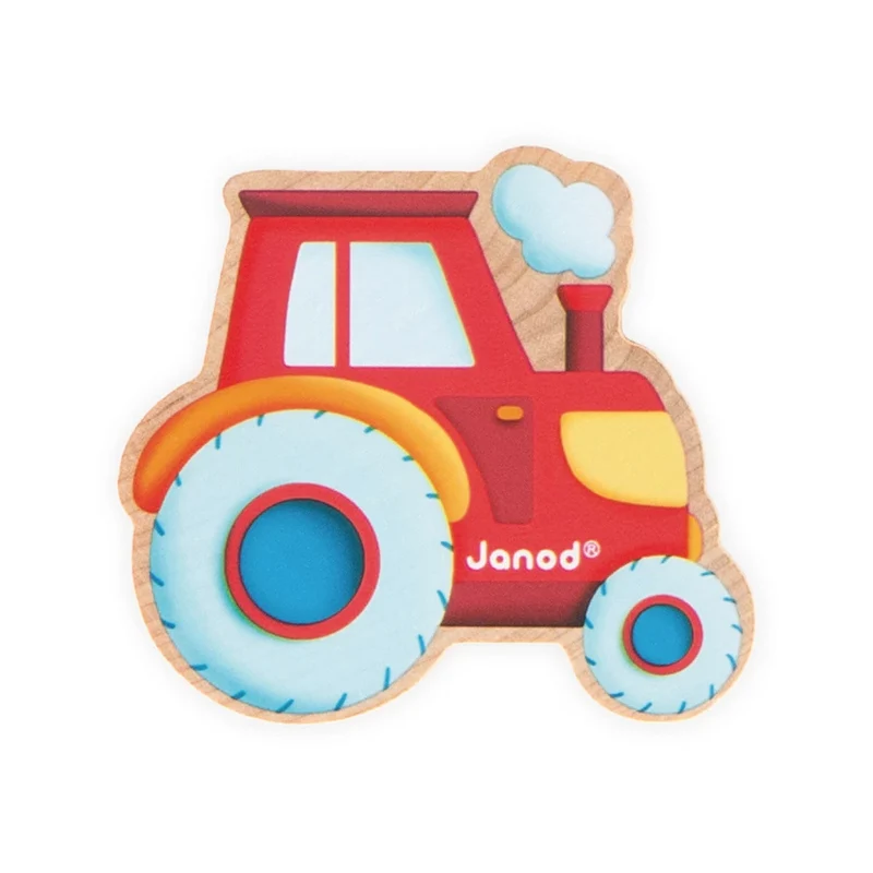 Janod - Perles à enfiler - Potager - Ferme - 2 ans+