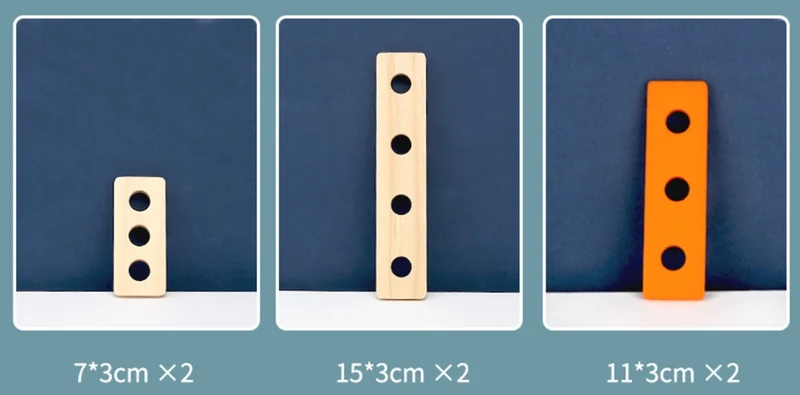 Montessori Werkzeugkasten Holz – Rollenspiel & Bau-Set