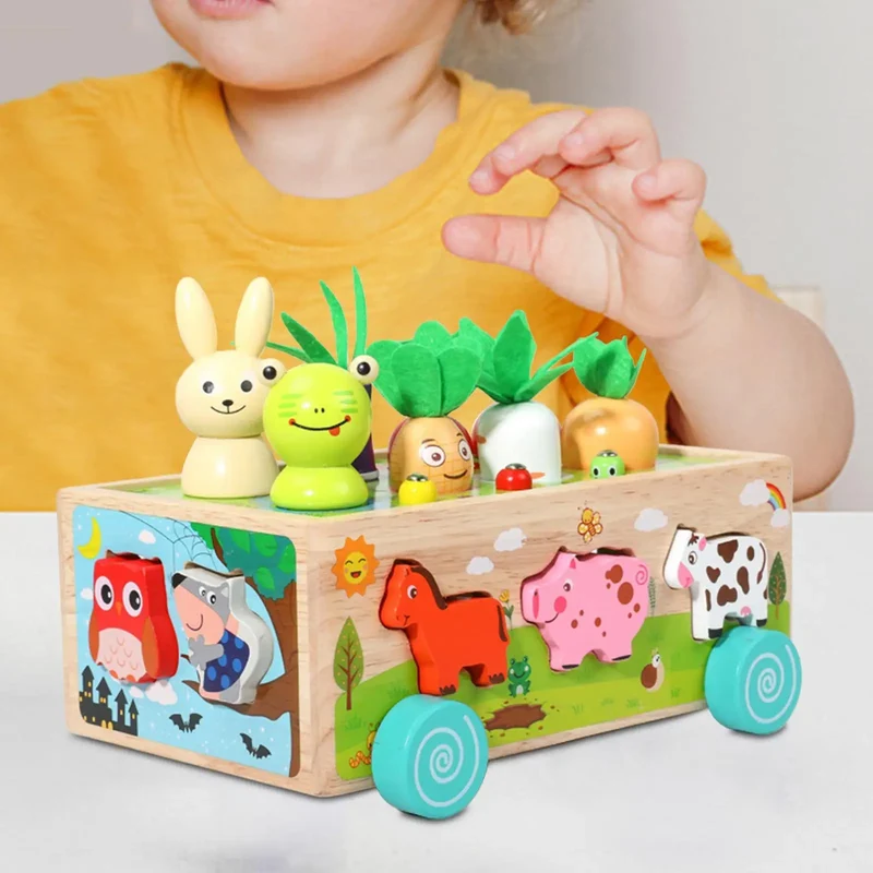 Karotten Steckspiel Holz Montessori