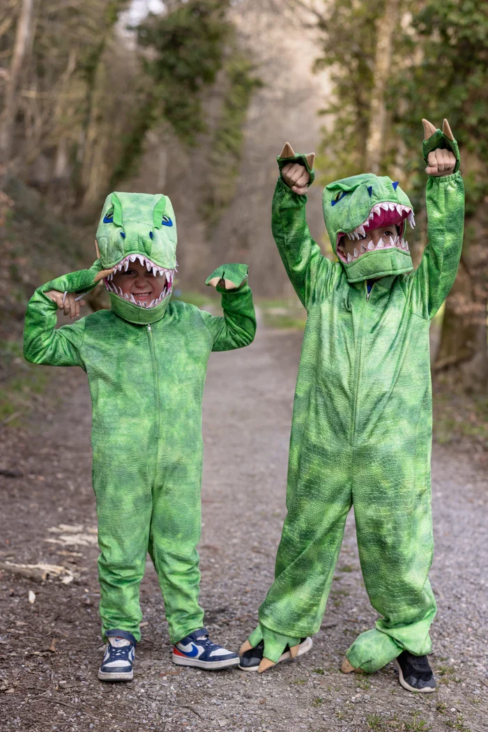 Great pretenders - Déguisement de dinosaure avec tête 2/3, 4/6 et 7/8 ans