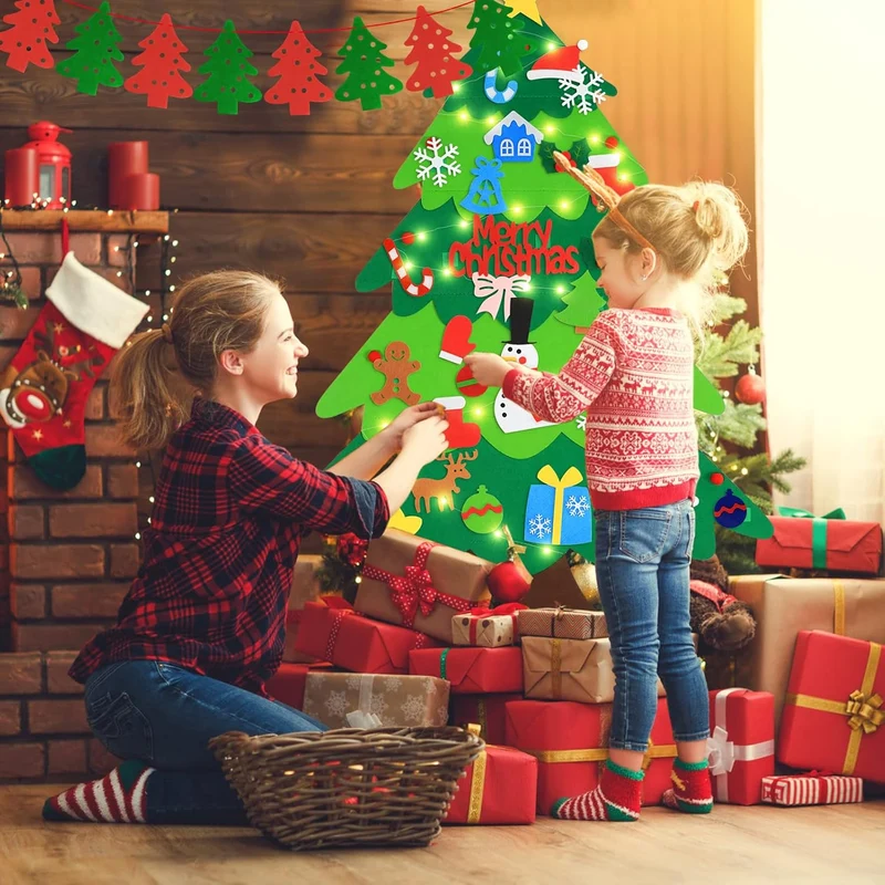 DIY Filz-Weihnachtsbaum – Interaktives Dekorations-Set