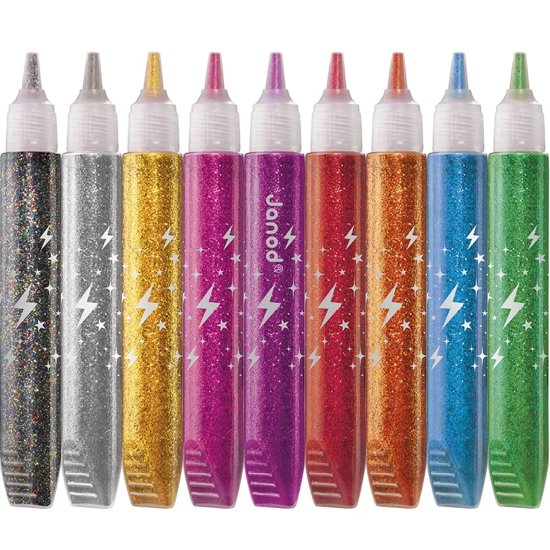 Janod - Colle à paillettes x 9 tubes - 3 ans+