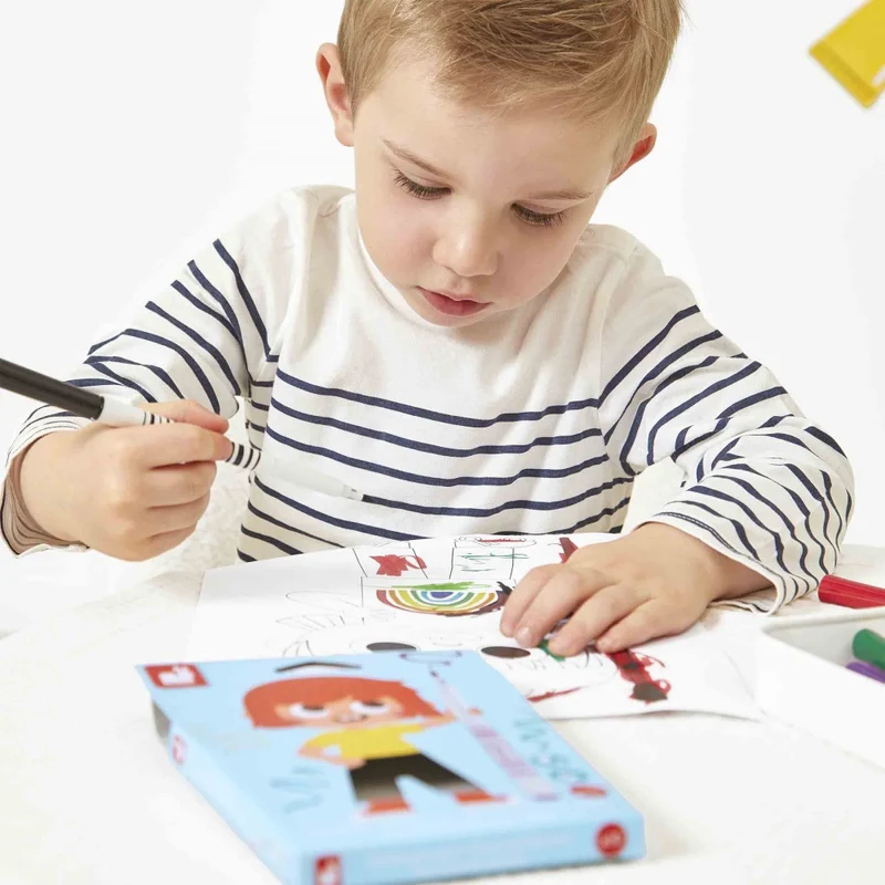 Janod - Feutres pinceaux x 10 - 3 ans+