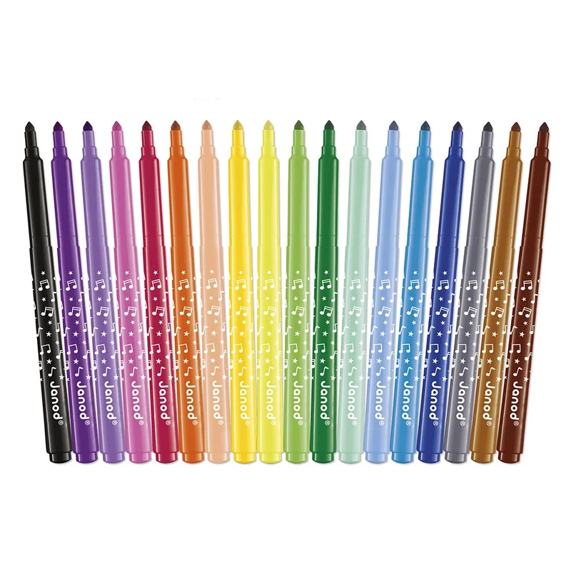 Janod - Feutres longue durée x 18 - 3 ans+