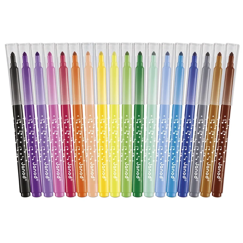 Janod - Feutres longue durée x 18 - 3 ans+