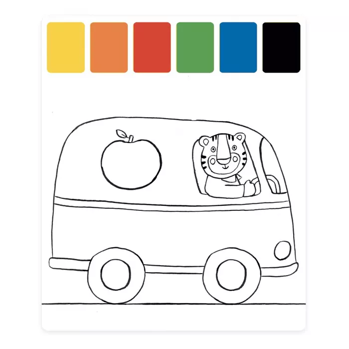 Moulin Roty - Peinture palette magique - les popipop - 2 ans+
