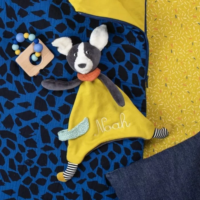 Moulin Roty - Doudou Puce jaune - Puce & Pilou - naissance+