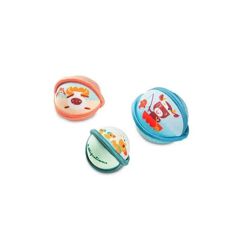 Lilliputiens - set de 3 balles de bain - ferme -👶1 an+