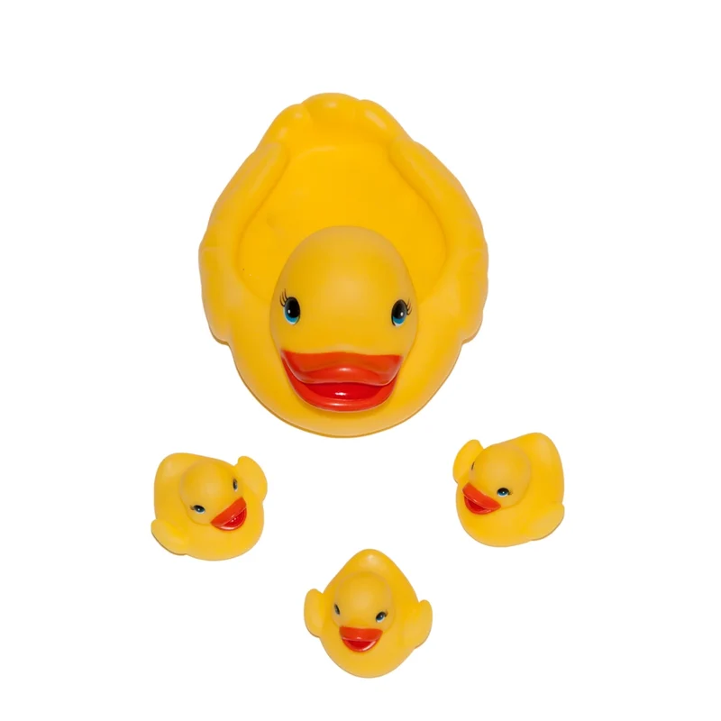 Jouets de Bain Bébé — Lot 4 Animaux Caoutchouc Flottants Tom et Zoé