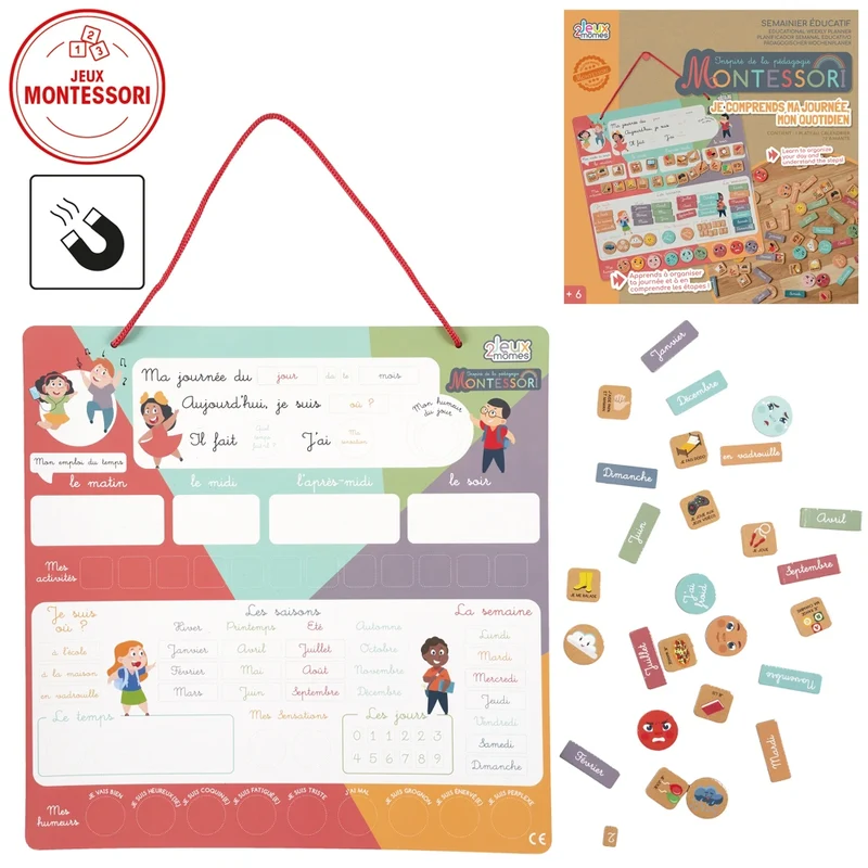 Semainier Enfant — Jeu Je Comprends Ma Journée Montessori