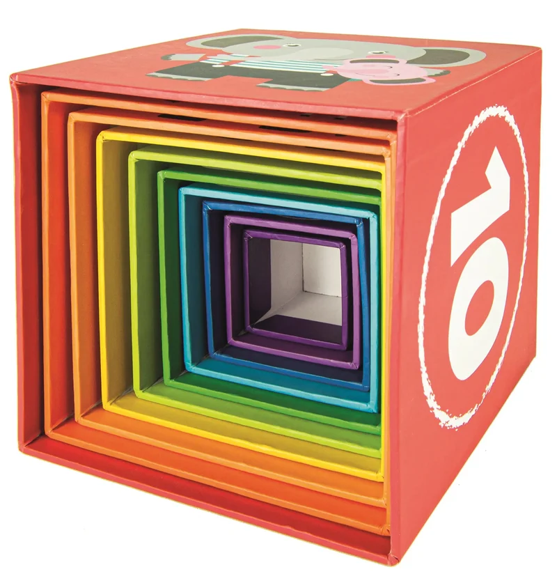 Cubes Empilables en Carton - Jeu Éducatif et Ludique pour Enfants